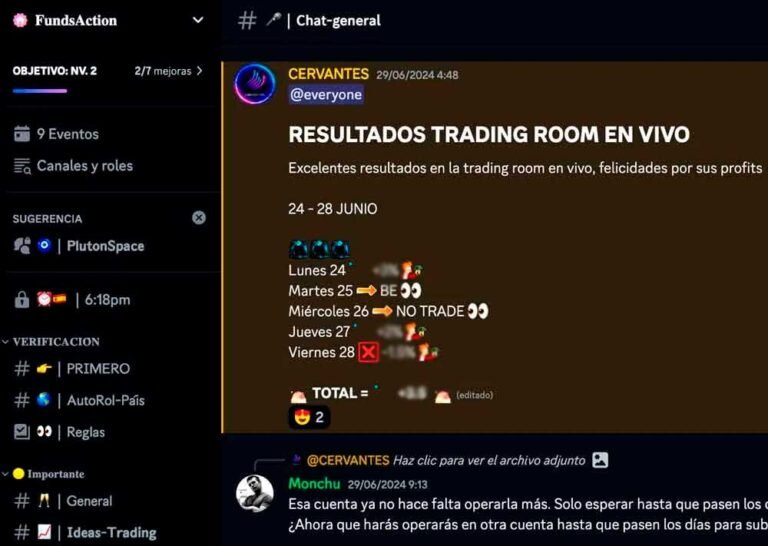 Imagen de la comunidad Discord de FundsAction