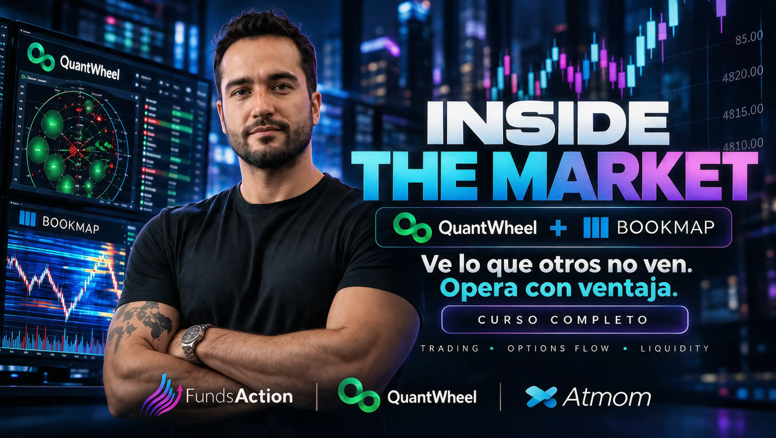 QuantWheel + Bookmap